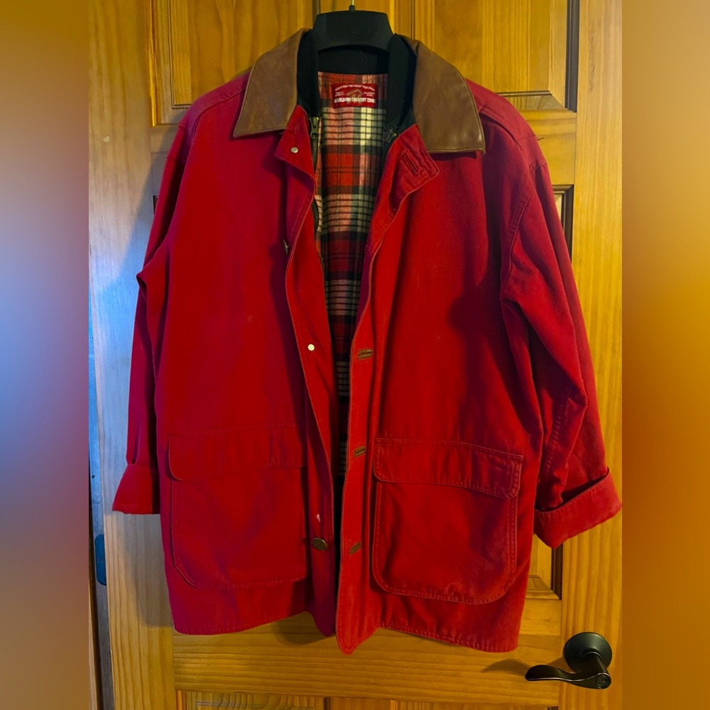 Marlboro red barn jacket